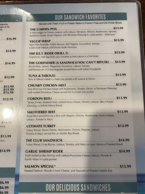 Menu Beach Mountain Diner Waynesville - 3