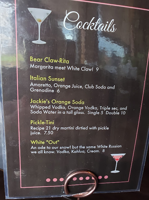 Menu Bear Creek Restaurant Inc - 6