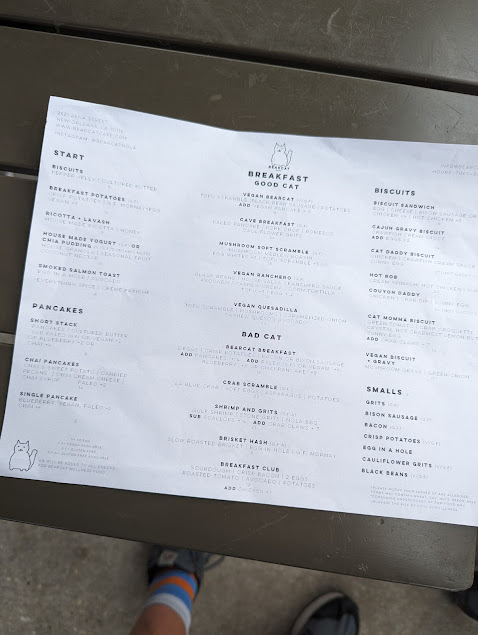 Menu Bearcat Cafe Uptown - 1