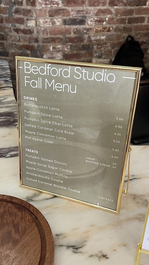 Menu Bedford Studio - 0
