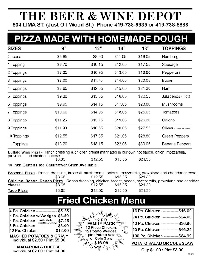 Menu Beer Wine Depot - 3