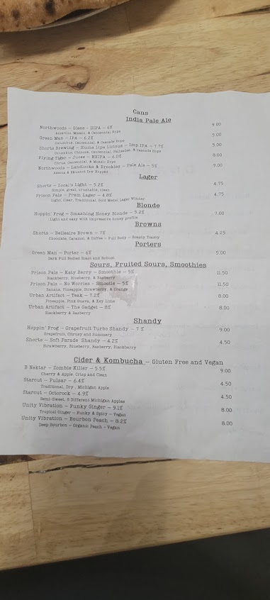 Menu Begonias - 4