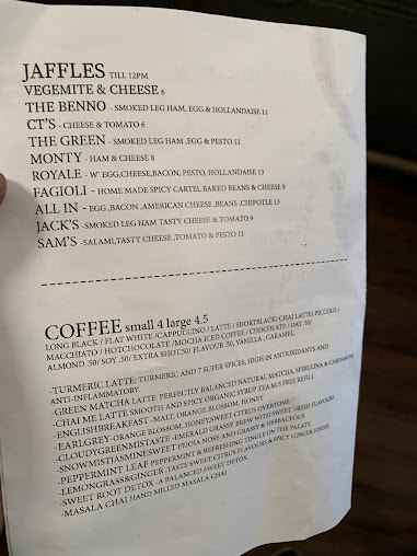Menu Belgrave Cartel - 1