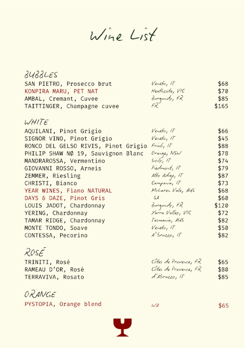 Menu Belgrave Cartel - 6