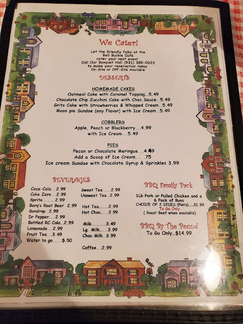 Menu Bell Buckle Cafe - 5