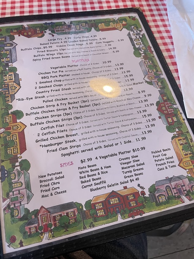 Menu Bell Buckle Cafe - 8