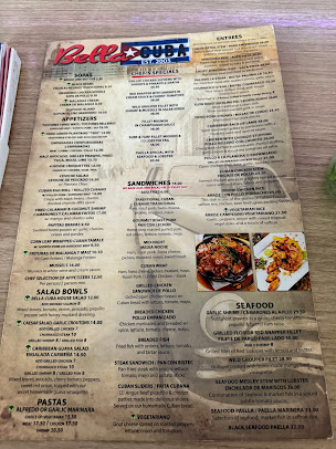 Menu Bella Cuba Restaurant - 0