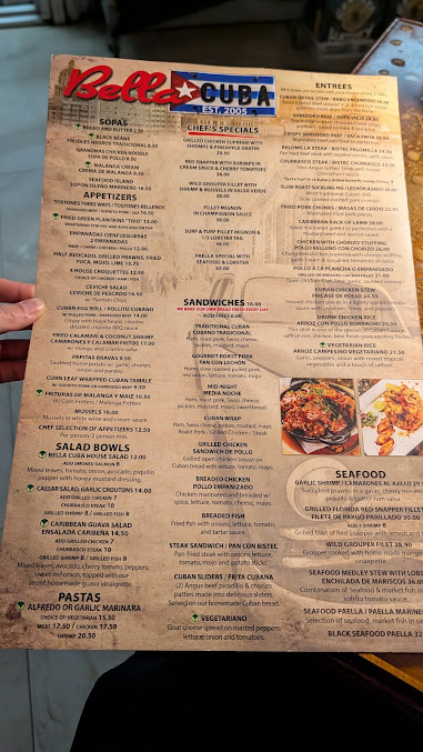 Menu Bella Cuba Restaurant - 4