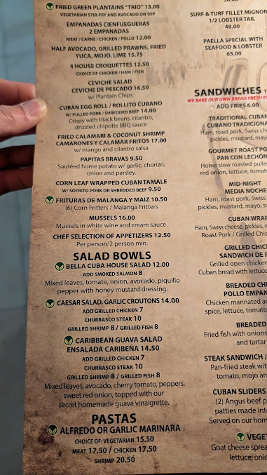 Menu Bella Cuba Restaurant - 6