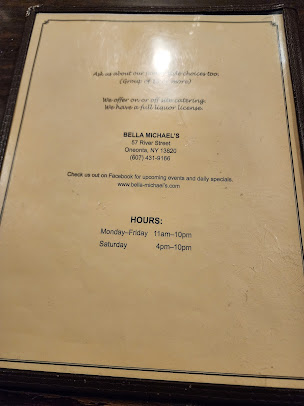 Menu Bella Michael's Restaurant - 4