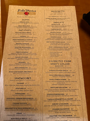Menu Bella Monica - 1