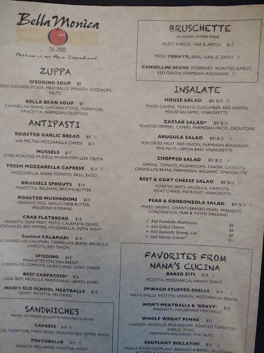 Menu Bella Monica - 3