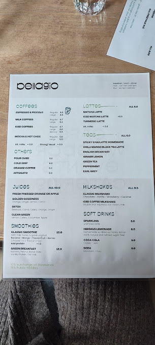 Menu Bellagio Cafe - 0