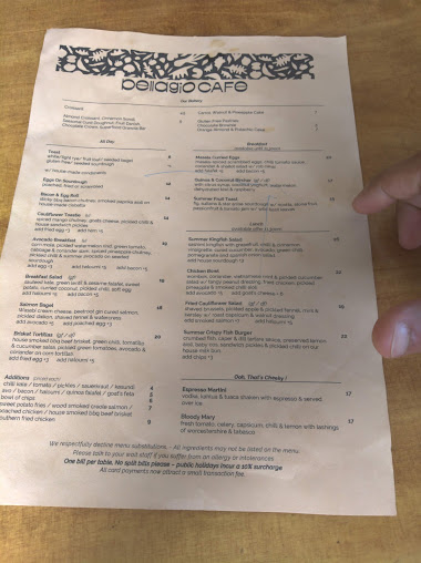 Menu Bellagio Cafe - 2