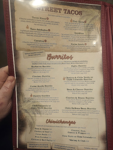 Menu Bellas Fresh Mexican Grill - 2