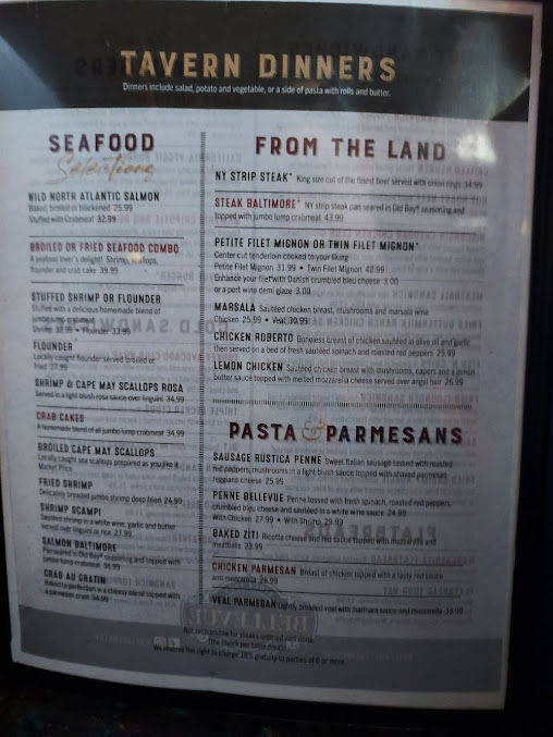 Menu Bellevue Tavern - 5