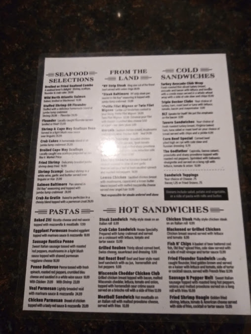 Menu Bellevue Tavern - 9