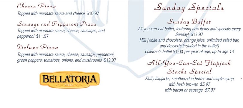 Menu Belvedere Supper Club - 1