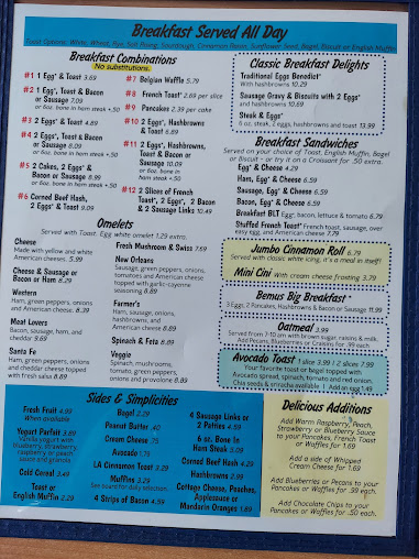 Menu Bemus Point Inn Restaurant - 3