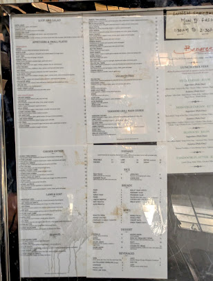 Menu Benares Tribeca Indian Restaurant - 5