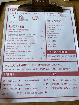Menu Benchwarmers Bagels - 4