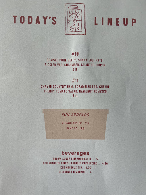 Menu Benchwarmers Bagels - 8