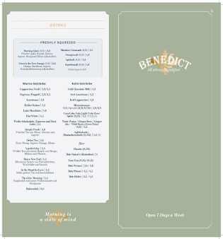 Menu Benedict Breakfast In Prezlauer Berg - 4