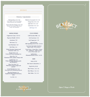 Menu Benedict Breakfast In Prezlauer Berg - 9