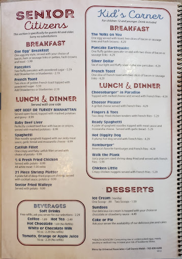 Menu Benjamins Restaurant - 3