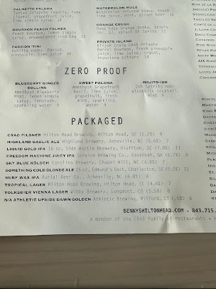 Menu Bennys Coastal Kitchen - 9