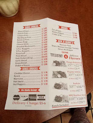 Menu Benny's Pizza - 0