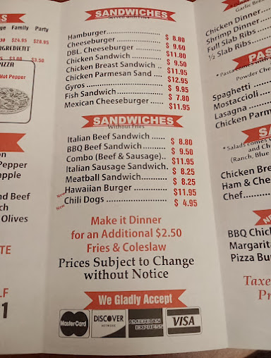 Menu Benny's Pizza - 7