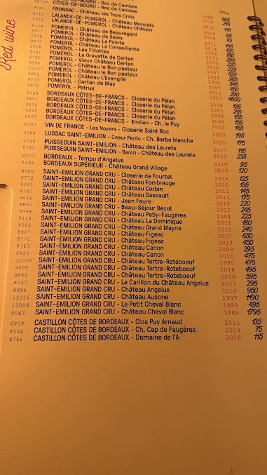 Menu Benoit New York - 3