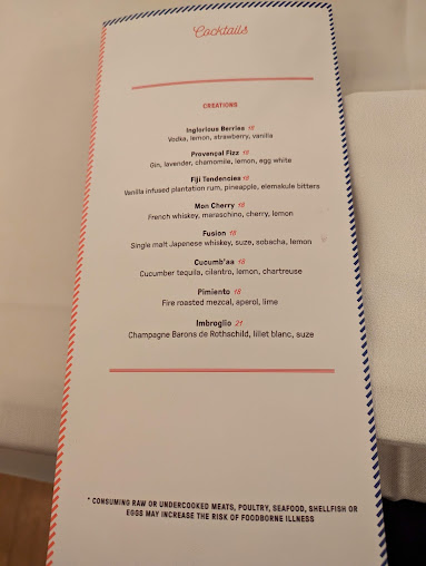 Menu Benoit New York - 8
