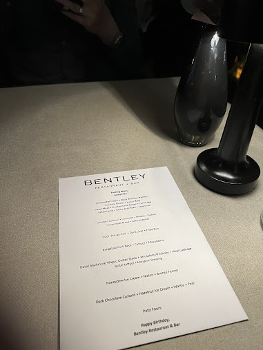 Menu Bentley Restaurant + Bar - 0
