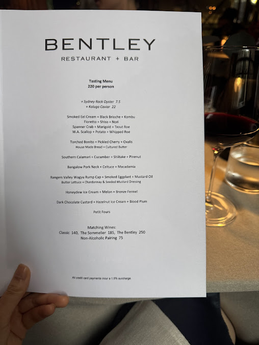 Menu Bentley Restaurant + Bar - 5