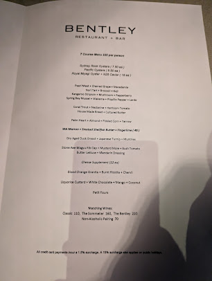 Menu Bentley Restaurant + Bar - 6