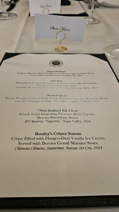 Menu Bentley's Restaurant - 1