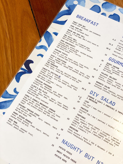 Menu Benzie's Cafe - 2