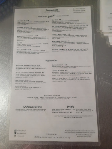 Menu Berkeley Cafe - 8