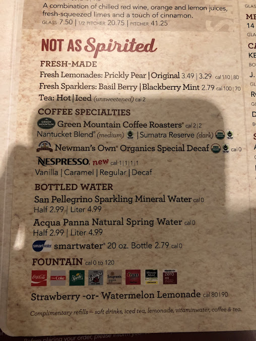 Menu Bertucci's Italian Restaurant - 6