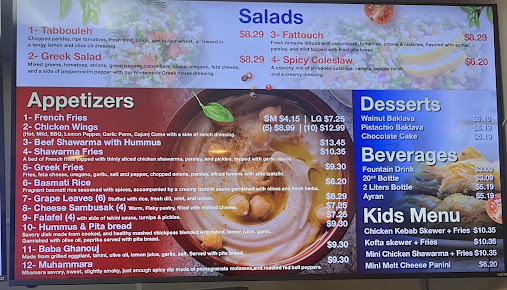 Menu Best Bites Mediterranean Restaurant & Grocery - 1