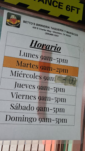 Menu Betos Taqueria - 2
