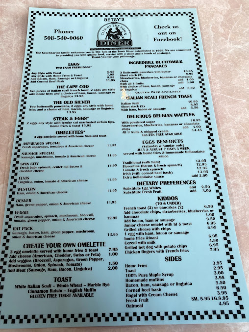 Menu Betsys Diner - 8