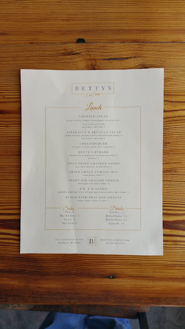 Menu Bettys Eat Shop - 5