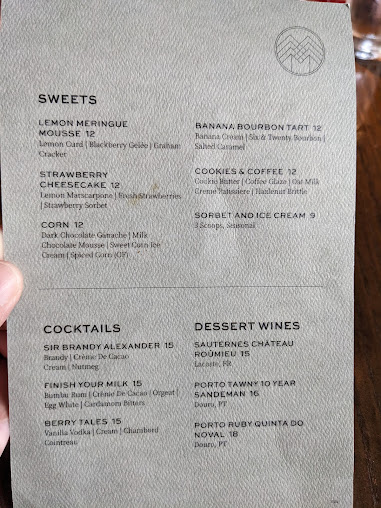 Menu Between The Trees - 0