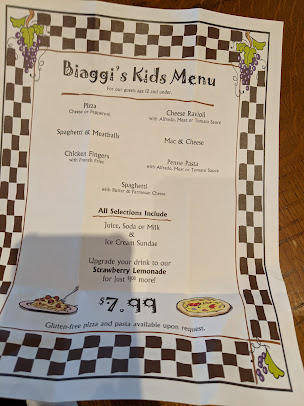 Menu Biaggis Ristorante Italiano - 1