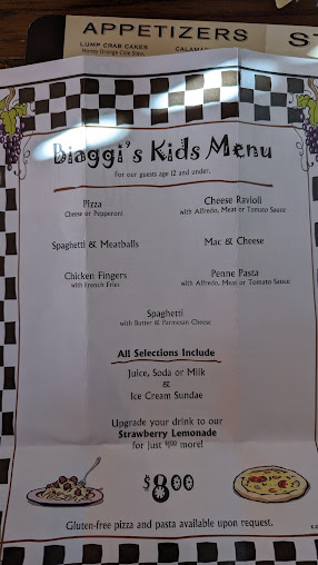 Menu Biaggis Ristorante Italiano - 3