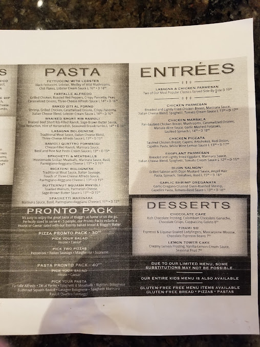 Menu Biaggis Ristorante Italiano - 7