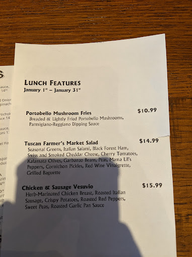 Menu Biaggis Ristorante Italiano - 8